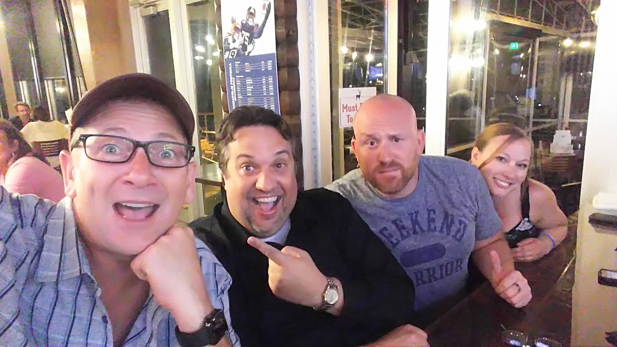 Just sent archrival <a href="/smileyradioshow/">Dave Smiley</a> a Titos and Red Bull across the bar.  Of course, he has no idea we're archrivals, but I do respect the guy.  W/@Sparkjoymusic