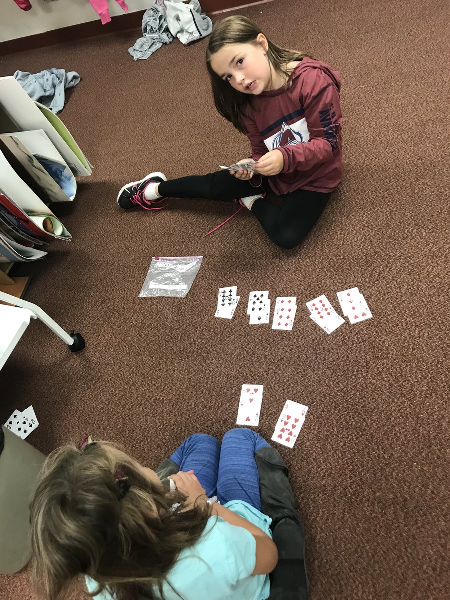 teachingwithmsg's tweet photo. Students playing #Gofish during math today. #MakeA10 #LeadLoveLearn #photobomb #ADayInFirst @TeamWestgate Thank you @kymodonnell1 for making this happen! #mylittles #flexibleseating https://t.co/7c0pd1l6Ck