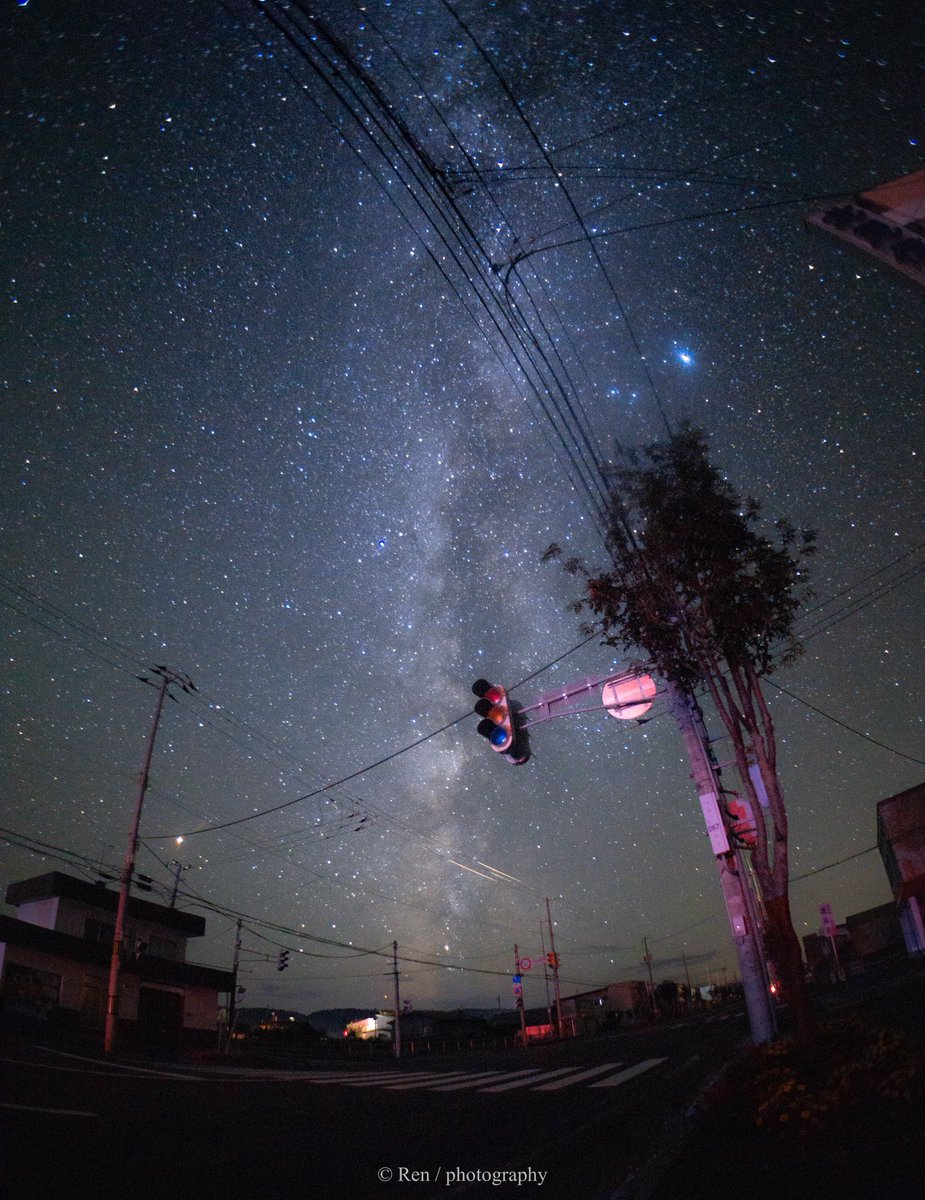 地震による停電は、星空をこんなにも綺麗に映し出しました。

北見市にて。