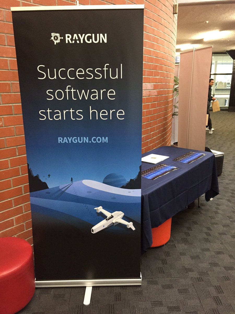 NickHarleyNZ's tweet image. Having a great time at #MobileRefresh 

No code is perfect. Come and talk to the @raygunio team during the last break if you’d like to see what better insights looks like for your web and mobile apps.

Plus get one of the last few T-shirts we have left!
