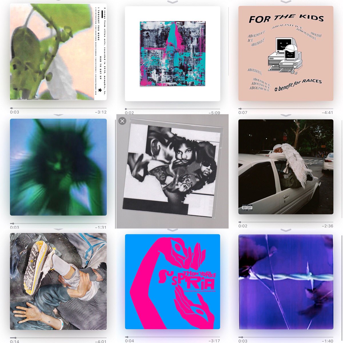 jeffwstevens's tweet photo. too many good tunes lately...
#citiesaviv 
#casinoversusjapan 
#terryplanet 
#yvestumor 
#rabit
#bloodorange 
#amnesiascanner 
#thomyorke 
#deanblunt https://t.co/F7T83Ef7gi