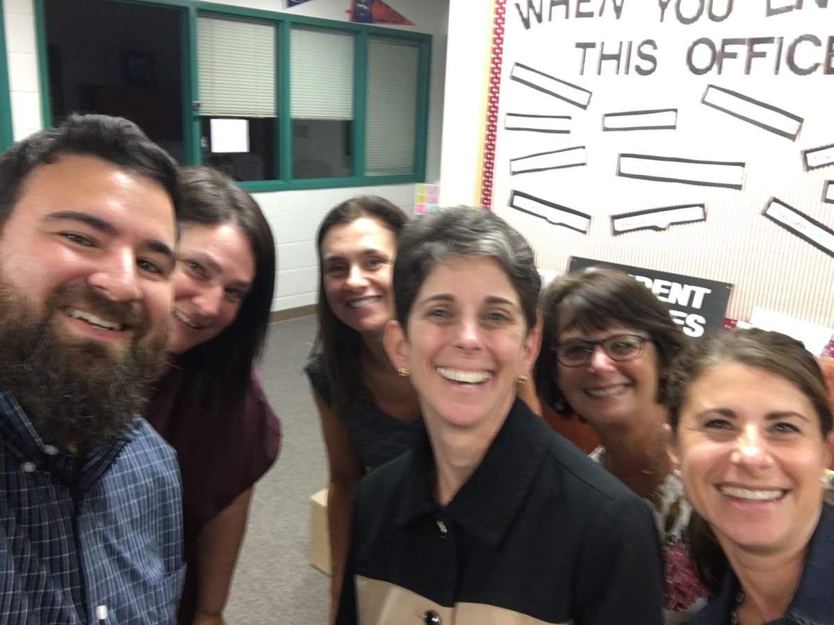 The Student Services team <a href="/hcpss_ahs/">Atholton High School</a> (including their senior aide’s Mom) is always to support their amazing Raider students! #RaiderNation #backtoschoolnight #A1fromDay1 #uncommoncommonality