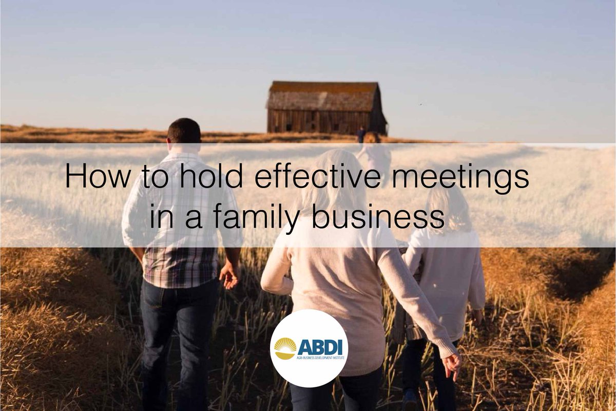 A large proportion of people we talk to are involved in a family farming business in some way, whether directly on-farm, or in a support capacity off-farm.

Our latest blog post teaches you how to better manage communication in the family business.

abdi.com.au/how-to-hold-ef…