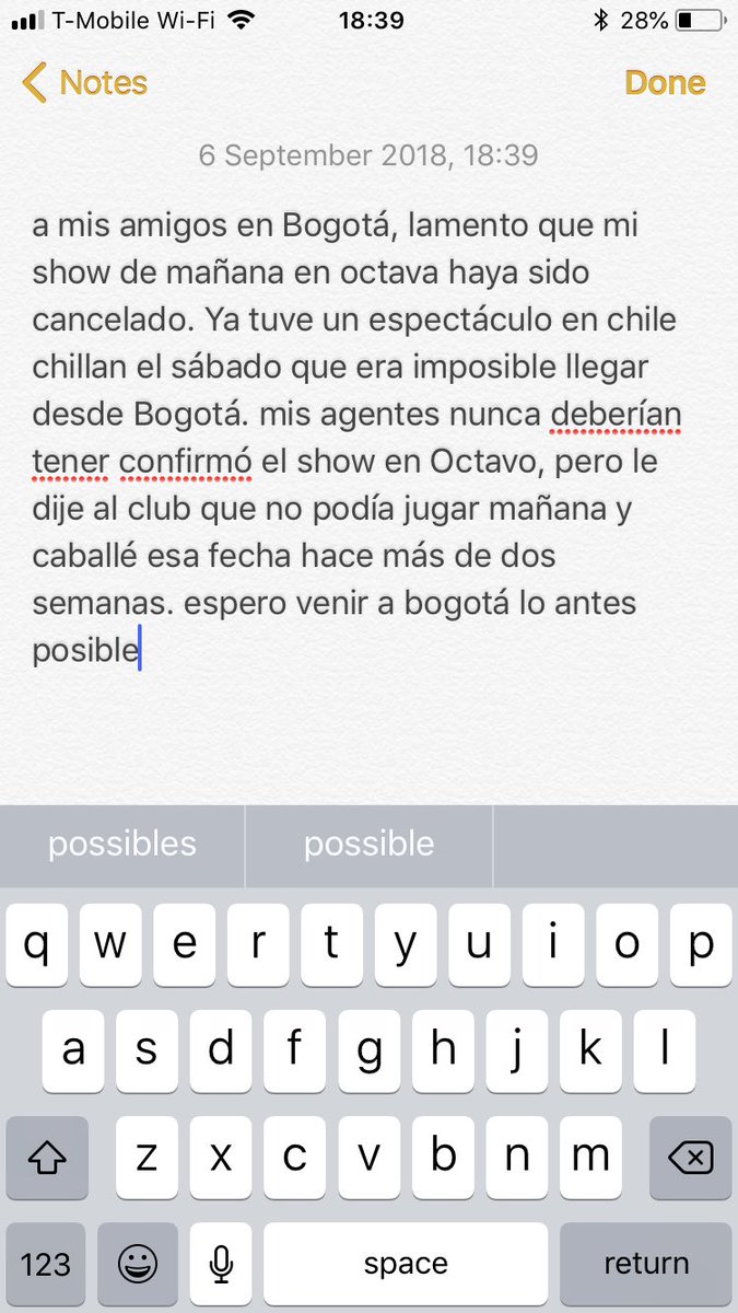 Friends in Bogota please read