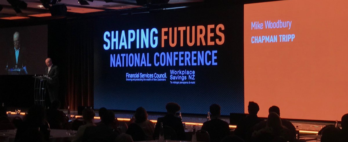That's the last session and the conference has been nicely wrapped up by Mike Woodbury @CTInsights. Thank you to today's MC Yvonne Davie <a href="/ampnz/">AMP New Zealand</a> and all who contributed, attended and organised for making #shapingfuturesnz 2018 a massive success.