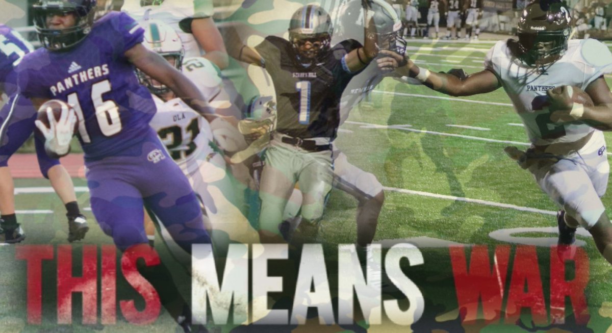 spirit_leader's tweet photo. Wear your camo tomorrow! Game at 730. $7. #SelloutTheStadium #WarOnTheHill #panthersvspanthers @PanthersFB2018 @chapelhillhs https://t.co/AbyC66qRbn