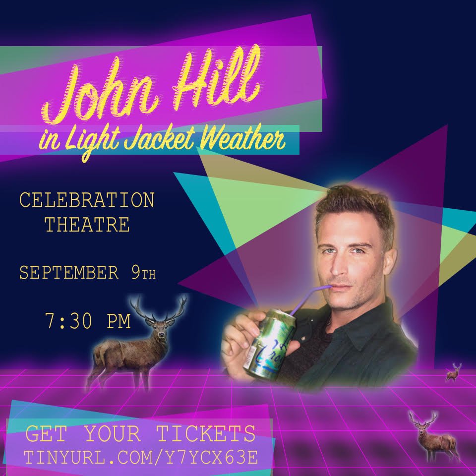 RadioAndyTweets's tweet photo. .@thebossofyou is performing his one-man show #LightJacketWeather this Sunday, 9/9 at the @Celebrationthtr in LA! Get your tix now: https://t.co/Tq9AkG2p67 https://t.co/lbJZe3Br57