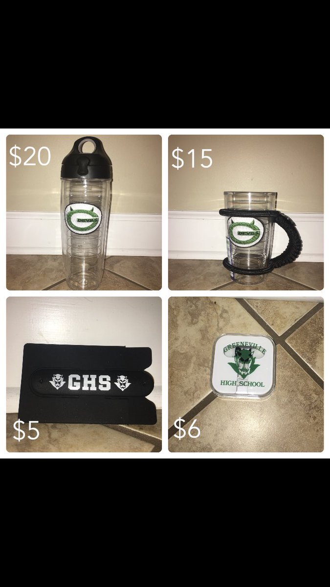 som nifty stuff on sale @ tms football game w all the proceeds going to the GHS lady devils soccer team‼️ :))