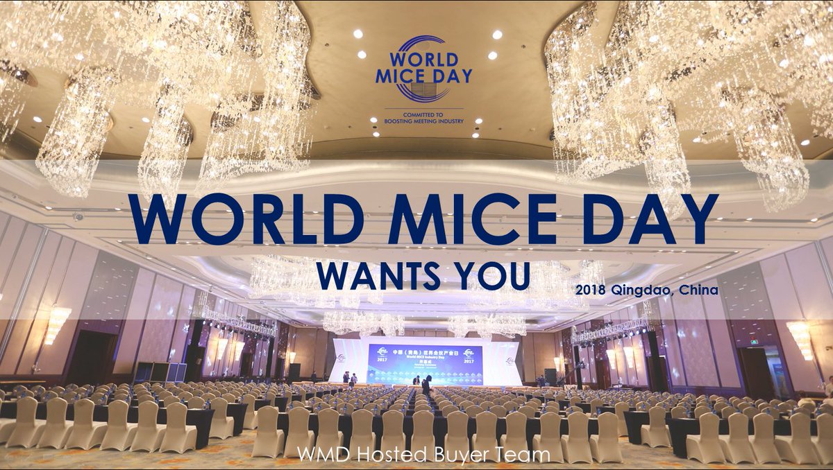 BIT_Congress's tweet photo. #World_MICE_Day will be next month! Do not miss it!
#WMD2018 https://t.co/52QTzhIhfj