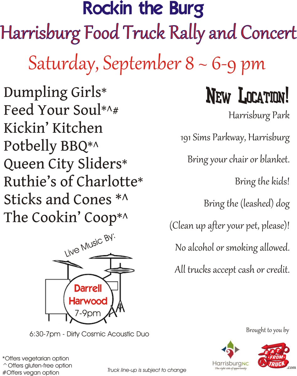 SticksAndCones's tweet photo. Please join us Saturday night for a night of fun and food...and music! A great night out with your family in a beautiful park. Bring your chair, bring the kids, bring the dog, bring the neighbors...and bring your appetite! See you there! https://t.co/V5NwPN9Msy