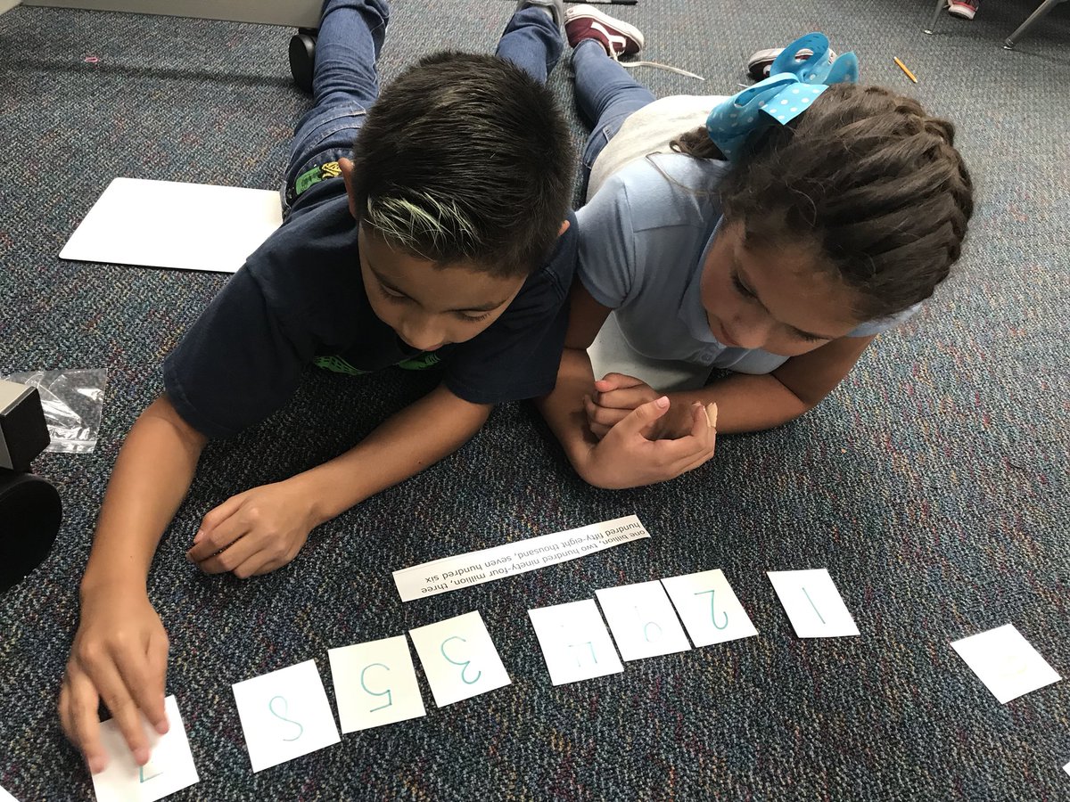Ms_Guardino's tweet photo. Today we created 10 digit numbers!  We wrote them in standard, word, and expanded form! #TeamSheridan https://t.co/GySPmKpNRj
