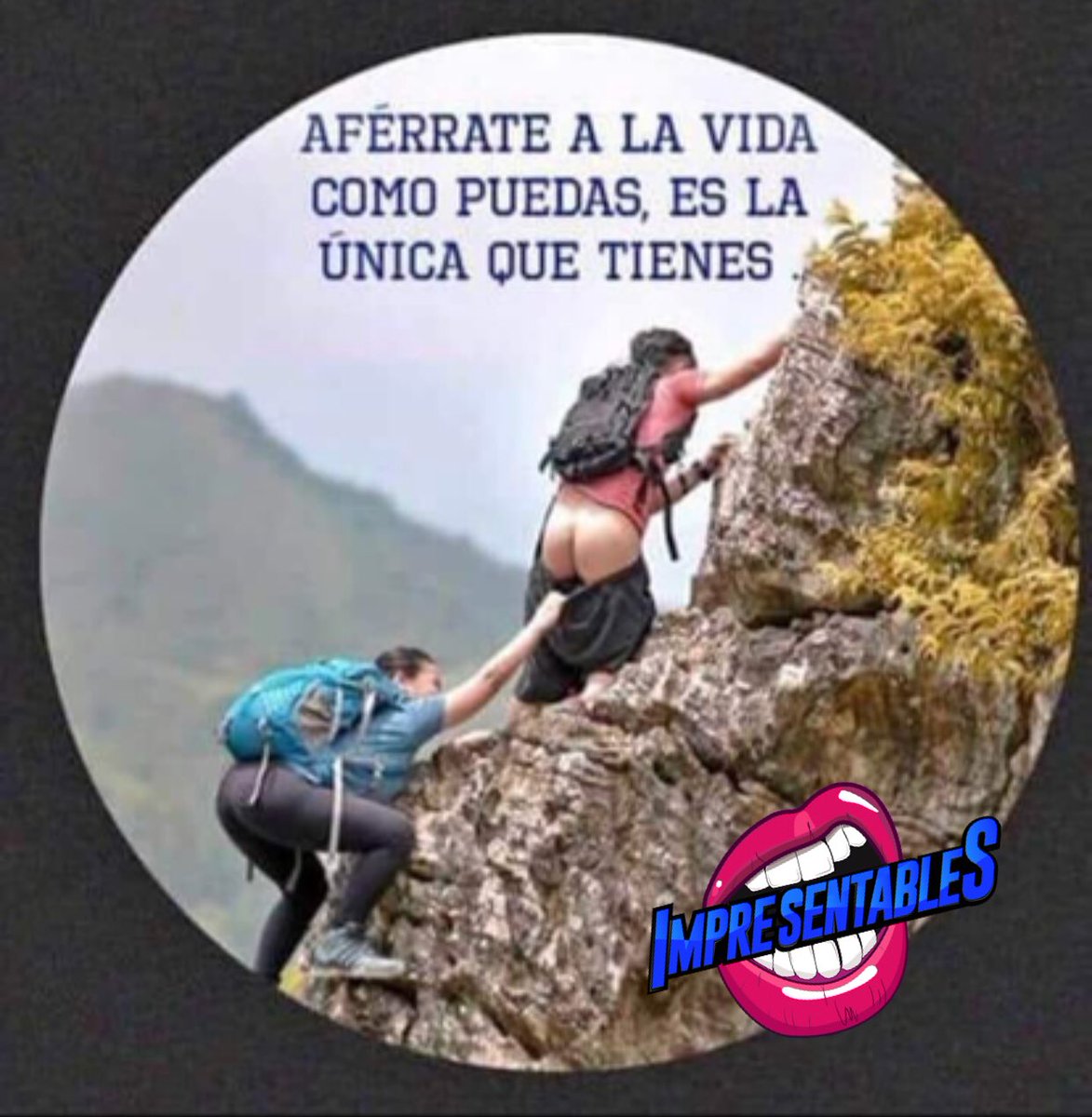 impresentables3's tweet photo. 😂😂como puedas! Pero siempre con mucho humor! Buenas noches impresentables https://t.co/PtCawLTLW2
