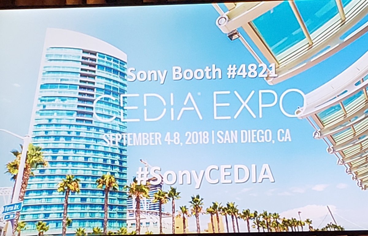 HildaEsq's tweet photo. Still don't know @SonyElectronics? Visit them at @CEDIAExpo at the @SDConventionCtr this week! #NowYouKnowSony just ask @MikeFasulo. https://t.co/MOpdQlaDuZ