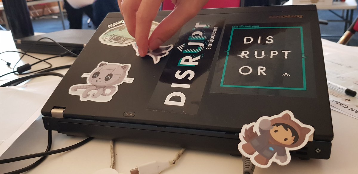 MishManners's tweet photo. Giving out #stickers at #HackCity2018. I have #HackathonQueen stickers, @github & @salesforce ones π catch me before I go and pick up one for yourself
#hackathon #Melbourne #innovation #disrupt #disruption #SmartCities https://t.co/lfYQWNvbBd