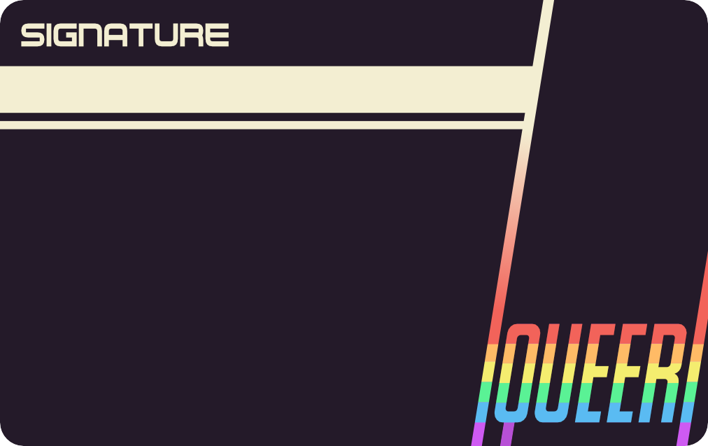 celeths's tweet photo. Made a #Queer Card for when you need to prove your queerness. #LGBTQ https://t.co/VSDzybMAJB