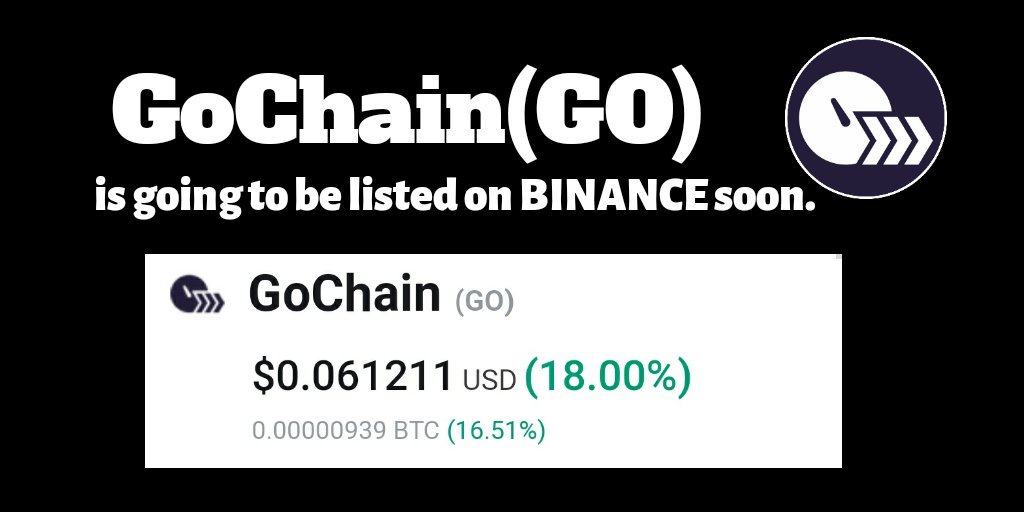 CryptoTraderIG's tweet image. GoChain ($GO) up around 24%up since we gave the news of BINANCE listing It.
@go_chain #bitcoin #gochain #btc #cryptomarkets #cryptocurrency #crypto