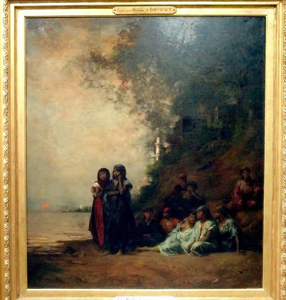 roomeduofficial's tweet photo. Souvenir of Ezneh, also known as Egyptian Women on the Nile, 1876, Eugene Fromentin. Orientalism, a term used since 1830, does not designate a style but rather a climate that appears in seventeenth century and developed in French painting in eighteenth and nineteenth centuries. https://t.co/ajpjjkSzl3