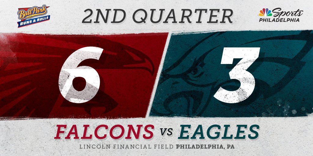 NBCSPhilly's tweet photo. Bryant from 52 puts the Falcons back in front. https://t.co/kplzZoT5Od