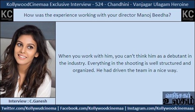 KollywoodCinima's tweet photo. . @IamChandini_12 Exclusive interview on #VanjagarUlagam #KcInterview #KcChat 02
#VanjagarUlagamFromToday
#GuruSomasundaram @Labrynth_films @anishaambrose @SamCSmusic @VanjagarUlagam @manojbeedha_dir https://t.co/Cirs066vWo