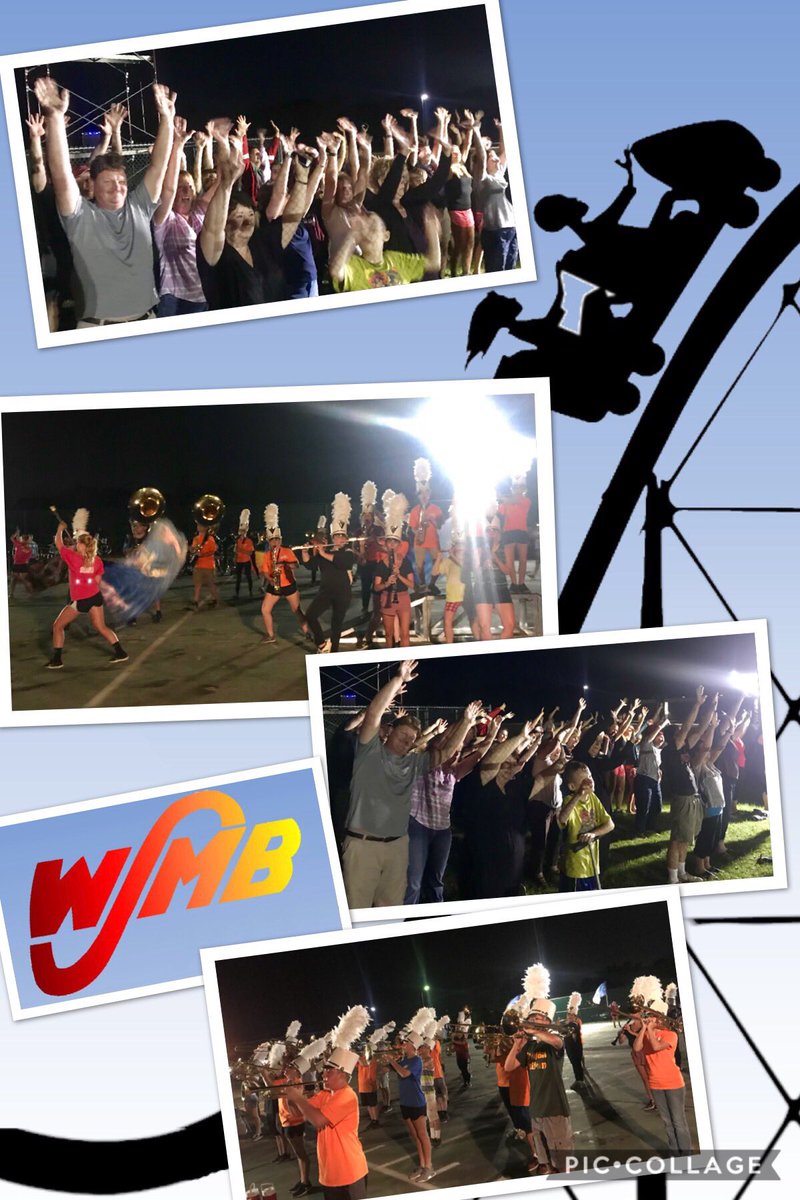WSMarchingBand's tweet photo. #WestSenecaThrillRide 🎢 Thank you, parents for coming out tonight! Ride #1 ✅ On to Eastridge and #nysfbc2018 https://t.co/bqZbxxsIdg