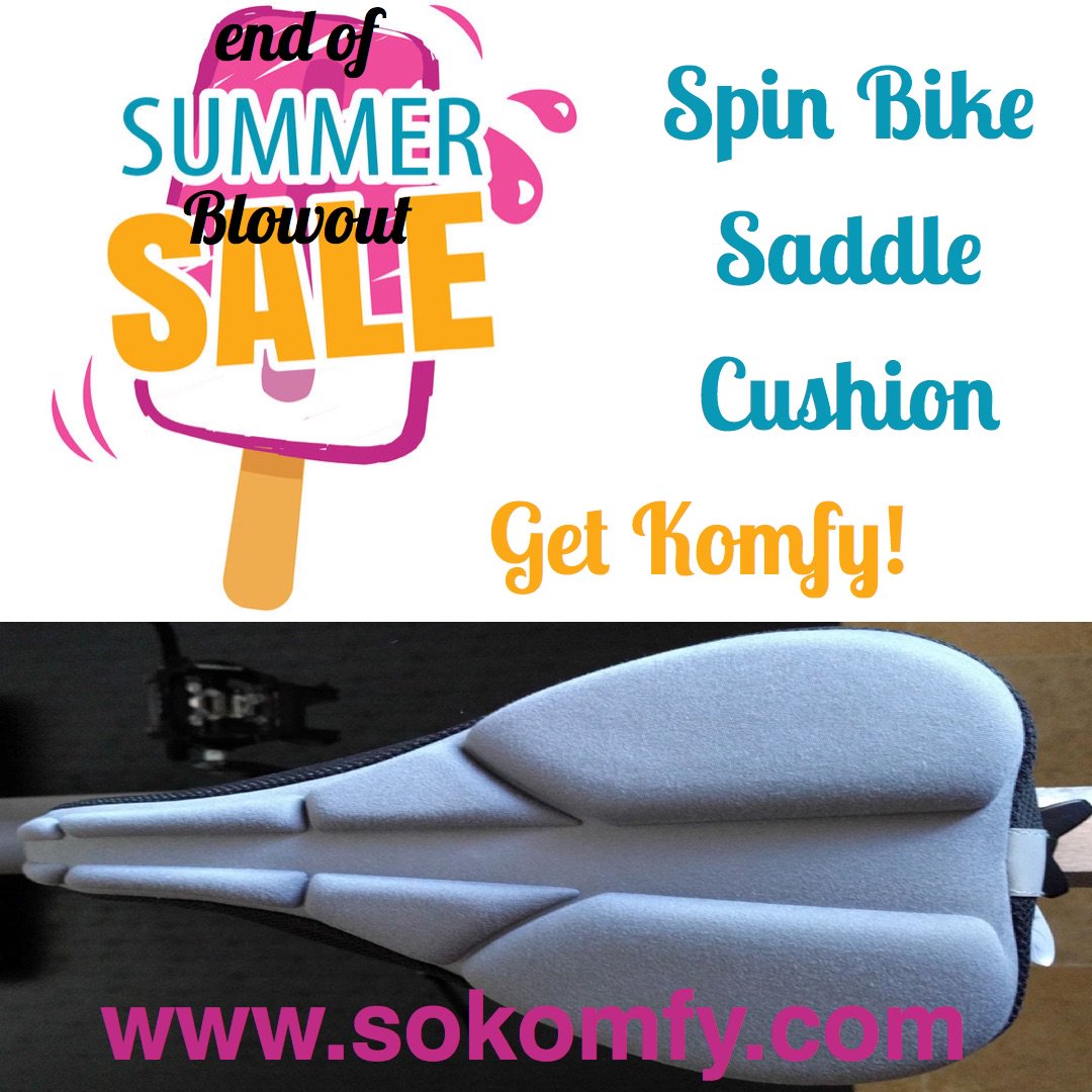 komfy high performance bike seat cushion