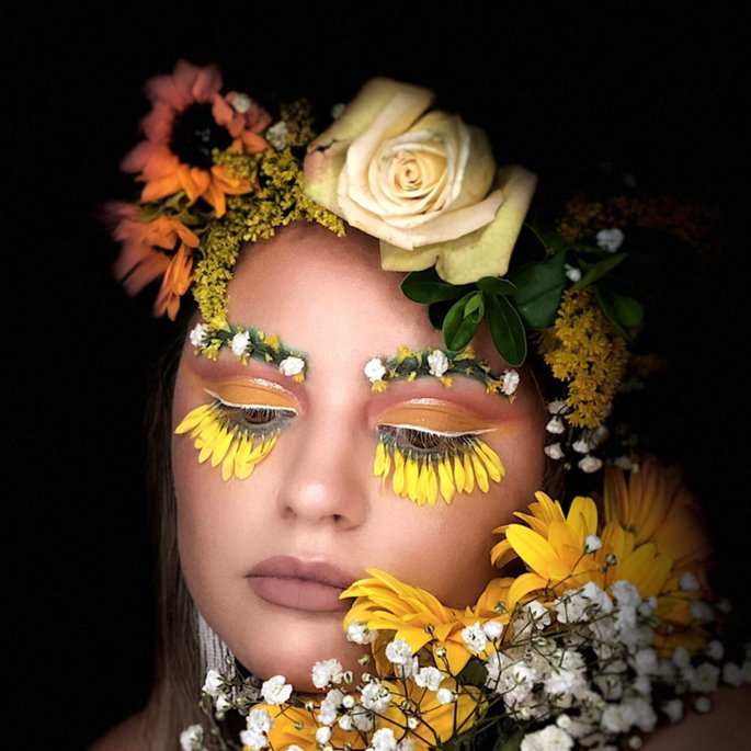 floral look 🌻 🌹 #mybeautyawards