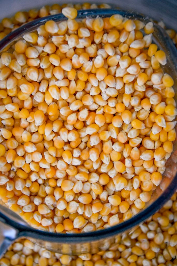 Before we even get to the seasonings, you have to start with top notch seeds!
::
We use a special blend of popcorn seeds, one blend for our savory flavors, and another for our sweet flavors. 

That means more popped kernels, and less "old maids" or unpopped kernels!
