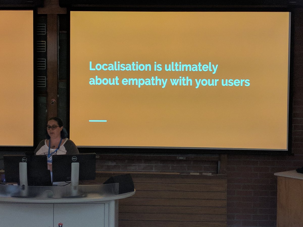 robertoallende's tweet image. Awesome talk on localization by @Ilaeria at #MobileRefresh