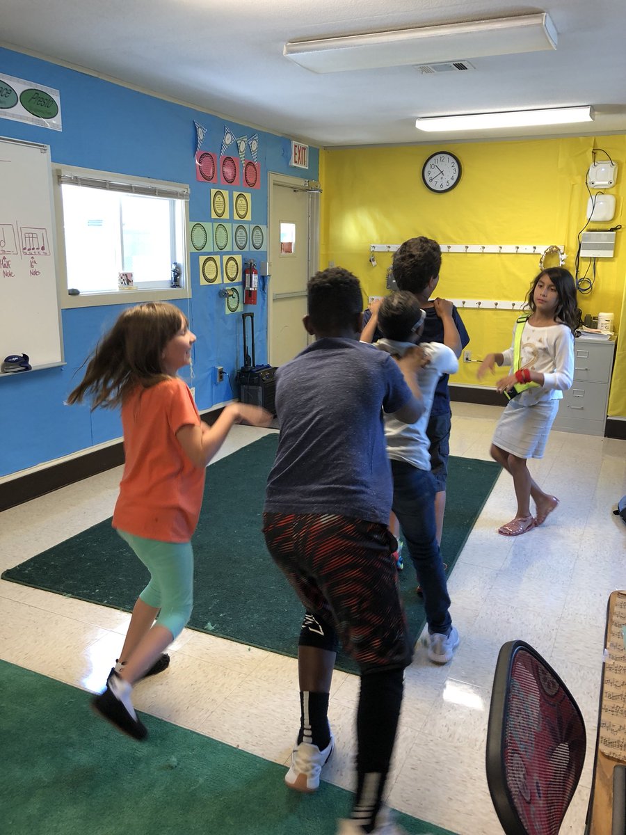 RKESmusic's tweet photo. Highlights from today’s 5th grade movement exploration! @theRockledge5 #Bartalot #LevelChanges #Directions #Pathways #Connections https://t.co/gvyM3ziYmq