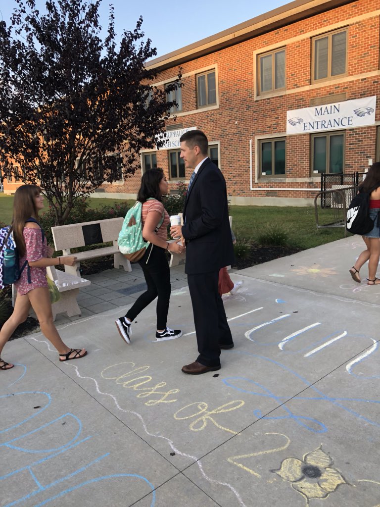 It’s my pleasure to welcome Principal Cook as he welcomes his students <a href="/HPS_Eagles/">Hauppauge Schools</a> <a href="/PrincipalCCook/">Chris Cook</a> #StudentsFirst #PureIntentions This is the beginning of something exciting! <a href="/cjprobst/">Carolyn J. Probst</a> <a href="/dmurph88/">Dr. Murphy</a> <a href="/JacquelinePirro/">Jacqueline Pirro</a> <a href="/joseph_tasman/">Joseph Tasman</a>
