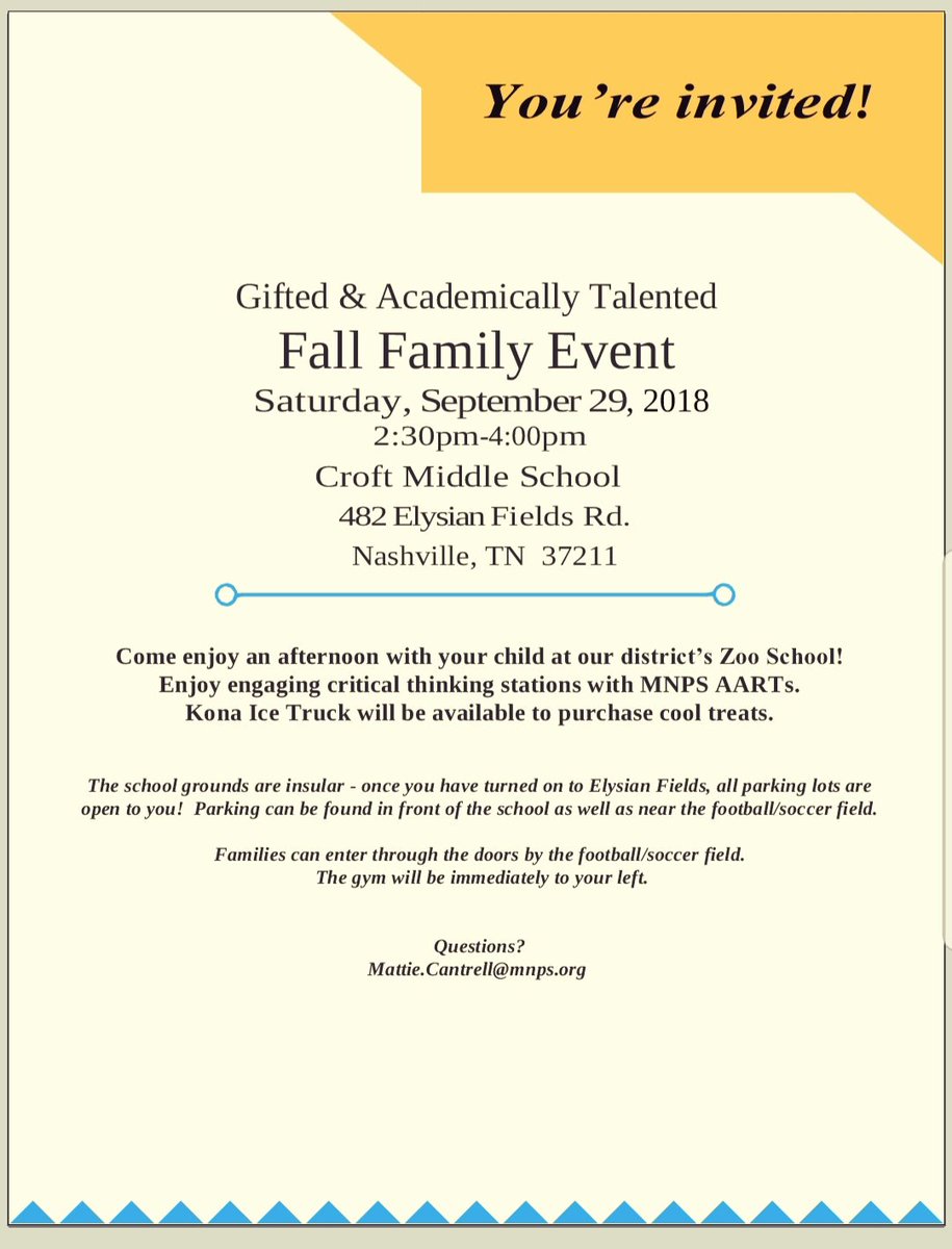 MNPS Encore (@mnpsencore) on Twitter photo We are expecting a great afternoon of fellowship and learning.  Mark your calendars for the Fall Family Event!! We are expecting a great afternoon of fellowship and learning.  Mark your calendars for the Fall Family Event!!