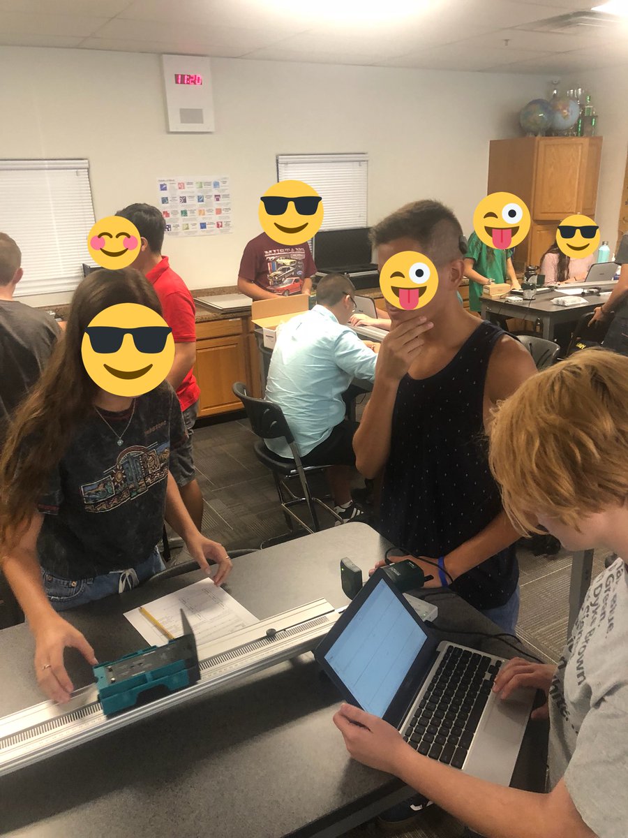 shelahnarcaroti's tweet photo. Physics is cool too! Mr. Calton has his students exploring. This makes data collection engaging and real life! #OurMHSstory #scienceiseverywhere #mhsscience https://t.co/ANLMFTsyyk