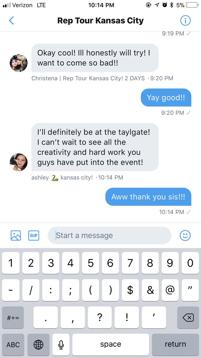 repkctaylgate's tweet photo. Wow! We are feeling the love from our fellow #kcswifties!!! Thanks sweet gal [@_ashfish] less than 48 hours to go until the #reptourkc! We are up to 100-120 RSVP’s!!! Let’s do this KC! @taylornation13 @taylorswift13 @treepaine https://t.co/LYlSTBjXUq