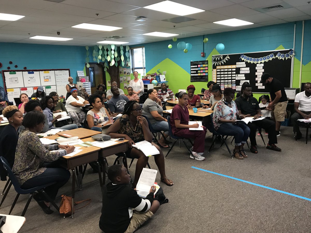 debbie_broadnax's tweet photo. Modeled after Academic Parent Teacher Teams, our first WIGS (Wonderfully Intentional Goal Setting) session for the year was powerful. Our parents set SMART goals for their children and received strategies to practice at home. https://t.co/KAmM0EVHT2