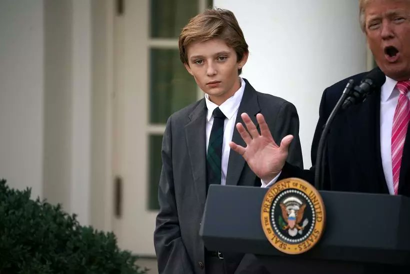 classwarz's tweet image. plot  twist. it was barron!