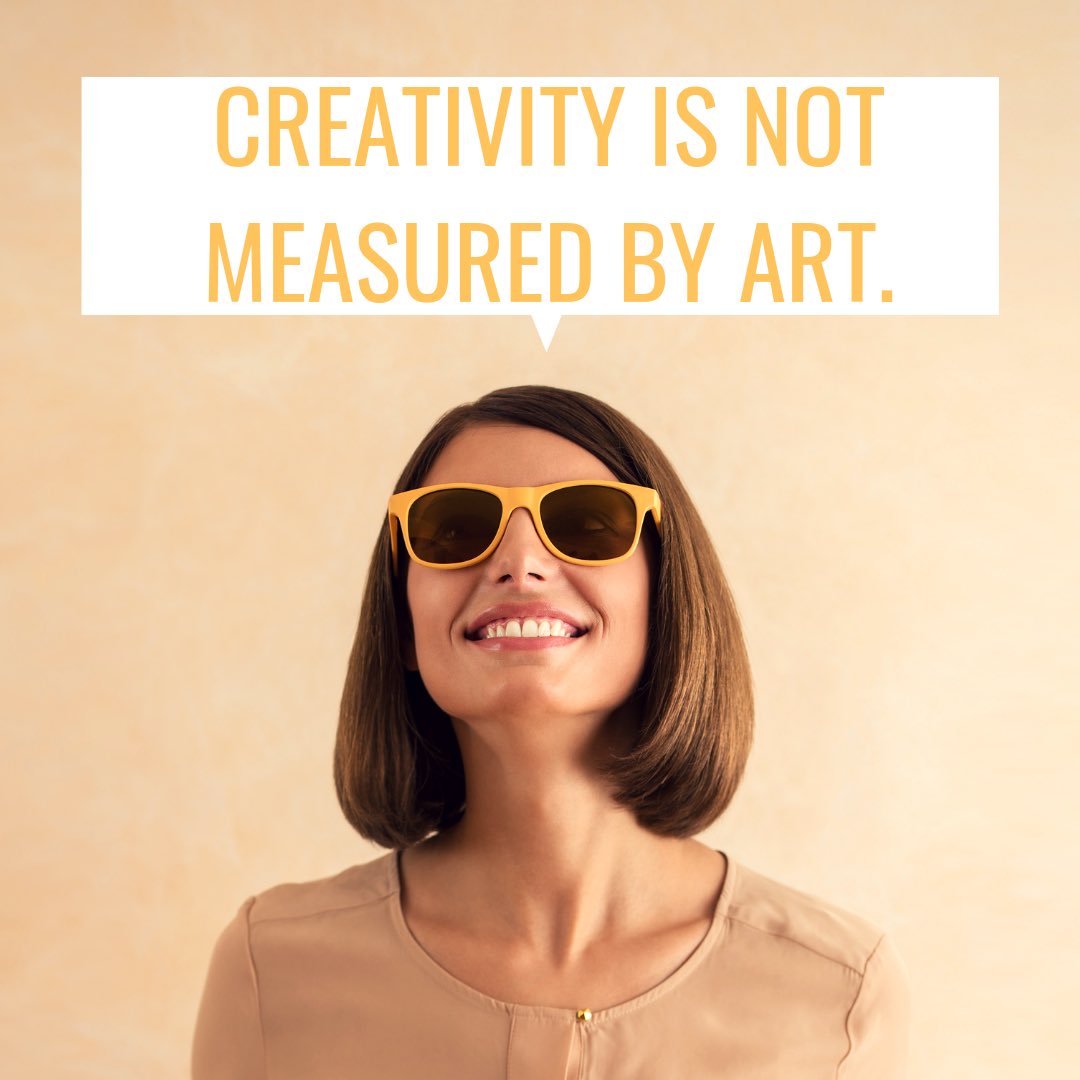 drchagala's tweet photo. No assessment on #Creativity measures how well someone can draw, sing, act, or paint. Creativity is a mindset &amp; openess towards wild ideas, cross-inspiration of divergent fields, restraints &amp; insights from afar. #Arts are rad, but if you ain’t an artist you can still be creative. https://t.co/2N7Mx9yB7e