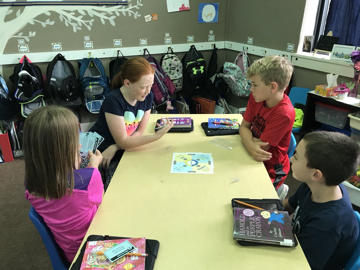 Jonesm_we's tweet photo. #Kagan #FanNPick @WestyElemSchool @KaganOnline 3rd &amp; 4th grade #Teambuilding with Would You Rather cards. An easy structure to implement when the directions are right on the card!  I’m hearing students respond safely in their team who I’ve known to be shy and hesitant.#Engagement https://t.co/WUEtUeJEWR