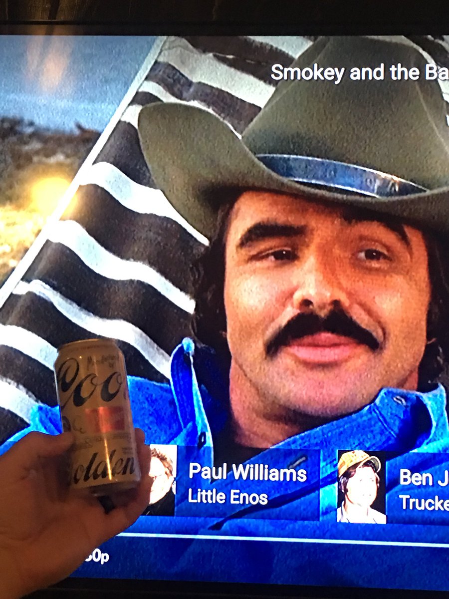 allcode3lv's tweet image. Thank you for the years of quotes, the laughs, the times with great friends watching this movie hundreds of times!!  May the Bandit be remembered forever. Here is a Coors to you.