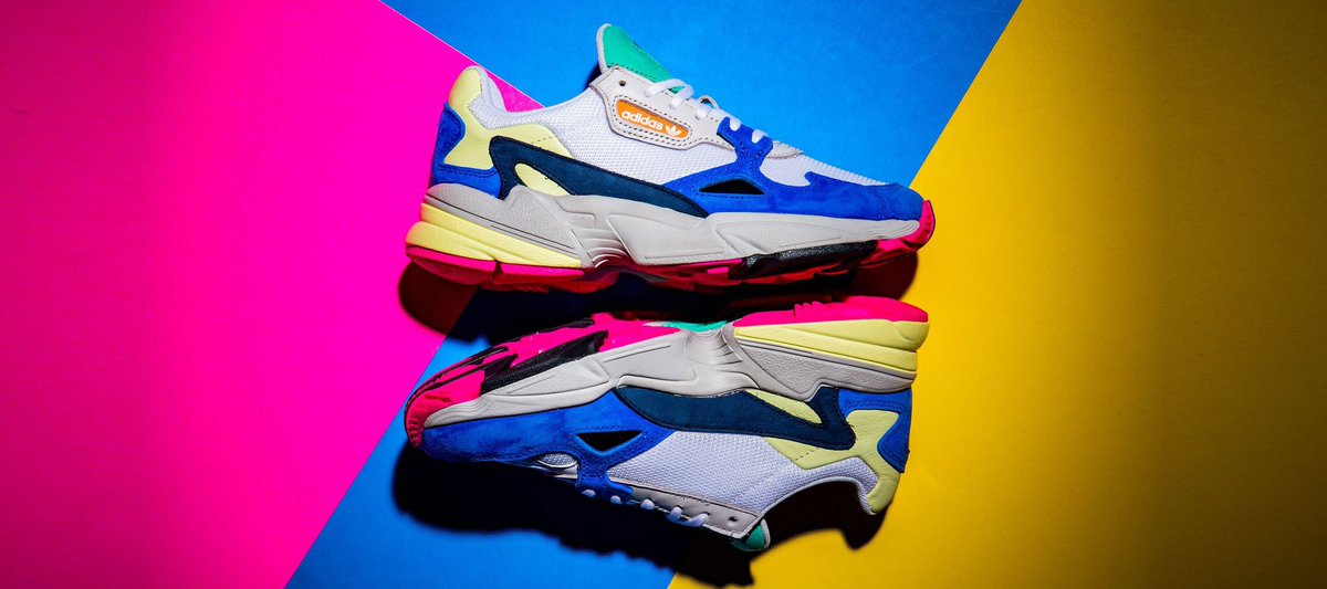 adidas falcon white multi