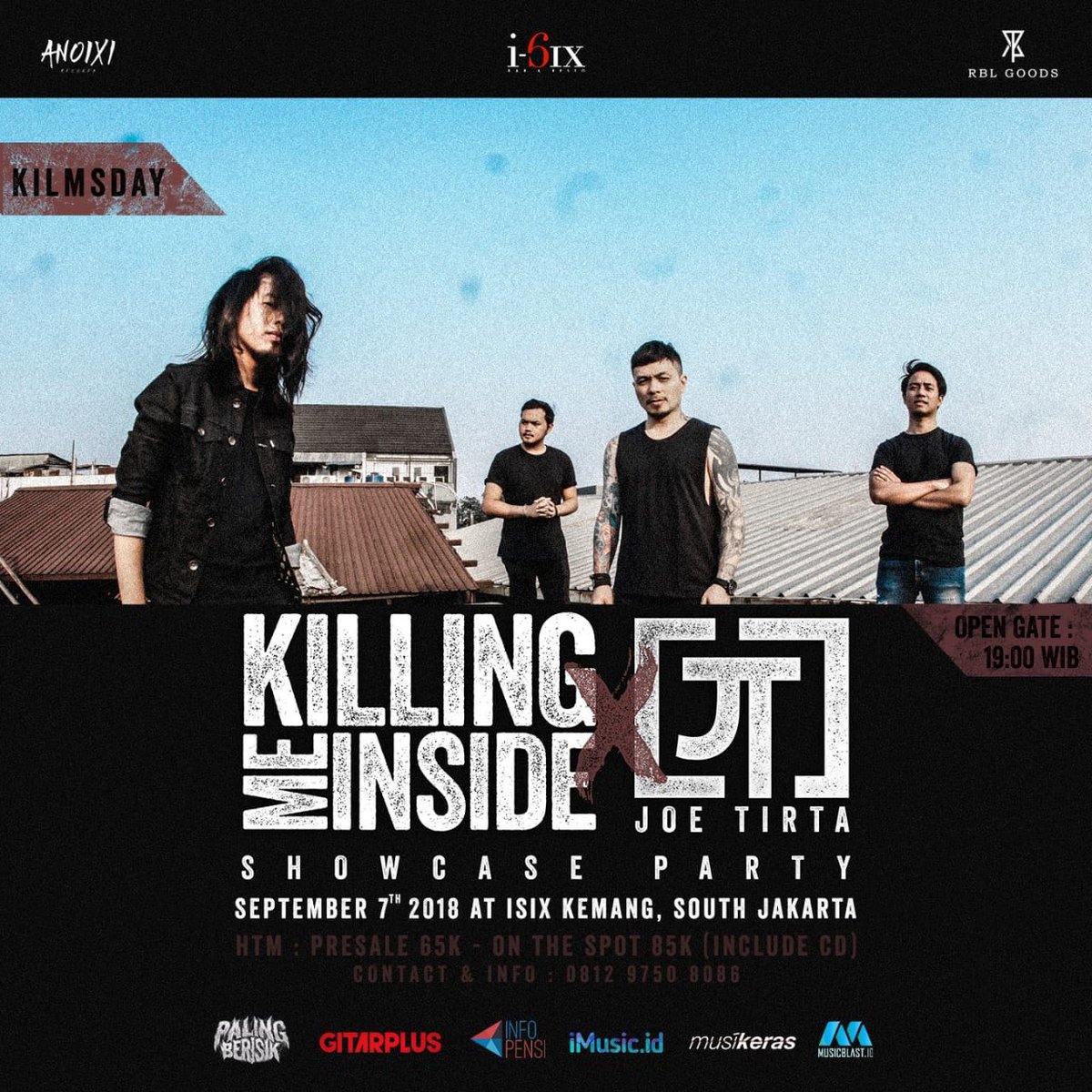 KilmsOfficial's tweet photo. KILMS X JOE nanti Malam,7 September 2018 di i-SIX KEMANG-Jakarta Selatan..Open Gate 19:00 WIB, HTM 65rb..Mariiii!! https://t.co/qHFIu928yb