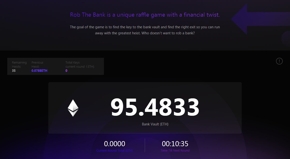 The winner of 14th round just revealed! #Jackpot just raised to 95 #ETH ! Join us to rob the bank now! retroblock.io/#/ #blockchaingame #blockchainnews #blockchaintechnology #dapp #CryptocurrencyNews