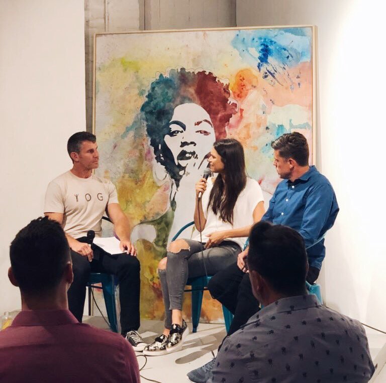 How to make the world a better place? <a href="/ashaleo/">asha leo</a> and <a href="/adamgarone/">adam garone</a> discuss #YOGTalks #activism