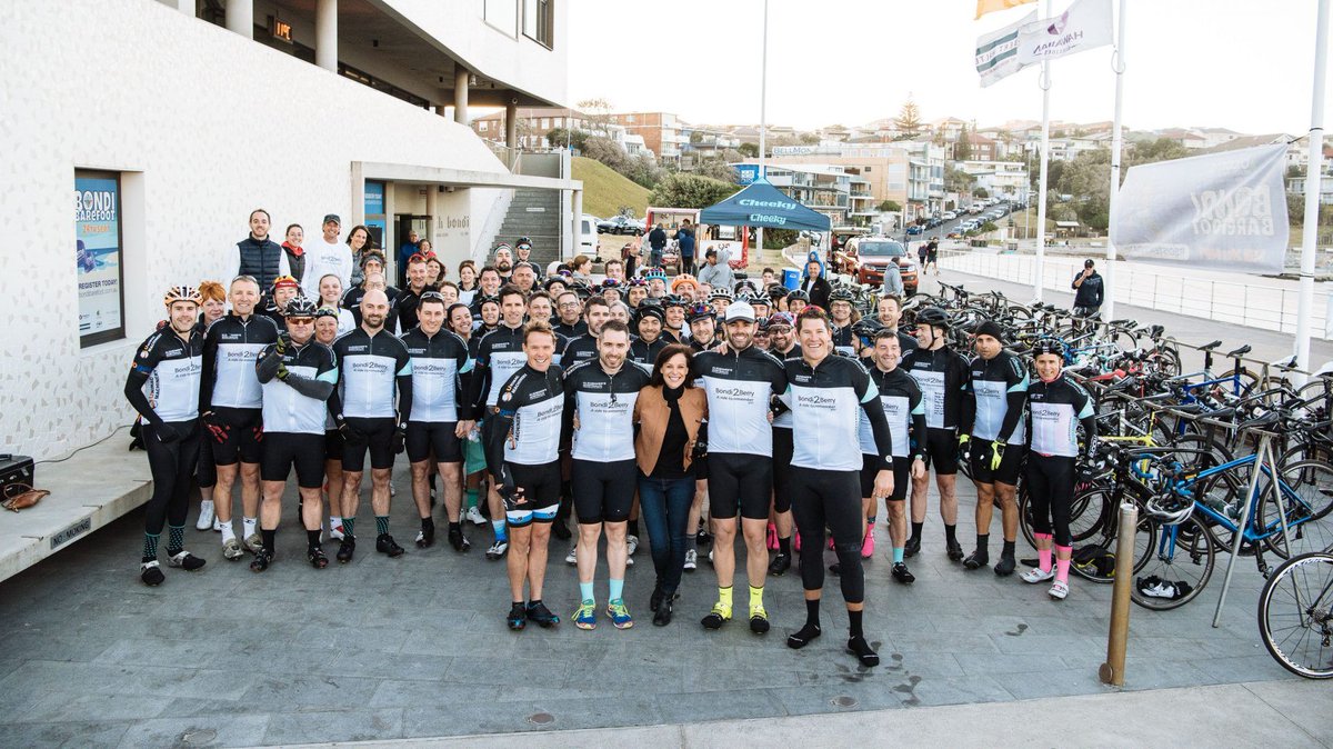 GoGet Carshare (@goget) on Twitter photo This year's <a href="/bondi2berry/">bondi2berry</a> riders are almost ready to go! Tomorrow morning they'll ride 155km from Bondi Beach in support of <a href="/DementiaAus/">Dementia Australia</a>
Dementia is Australia's 2nd leading cause of death - but with your help we can make a difference. Please donate today buff.ly/2NjtMjT This year's <a href="/bondi2berry/">bondi2berry</a> riders are almost ready to go! Tomorrow morning they'll ride 155km from Bondi Beach in support of <a href="/DementiaAus/">Dementia Australia</a>
Dementia is Australia's 2nd leading cause of death - but with your help we can make a difference. Please donate today buff.ly/2NjtMjT