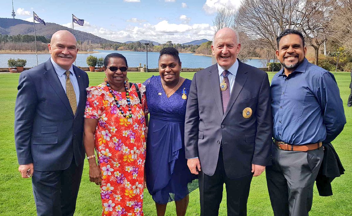 IndigMaraProjct's tweet photo. Proud to witness this champion being acknowledged, Elsie Seriat OAM, Thursday Island, Torres Strait Islands, IMP Graduate #39 https://t.co/AjFQrwHyYX