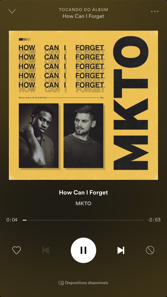MKTOBrasil's tweet photo. SAIU! Ouça “How Can I Forget”. 🔥🔥🔥 #hcifMKTO 

- Spotify: https://t.co/jfQ4i02cv1
- Apple Music: https://t.co/I6Pd4DBKRK https://t.co/qIdJ4lFXCm