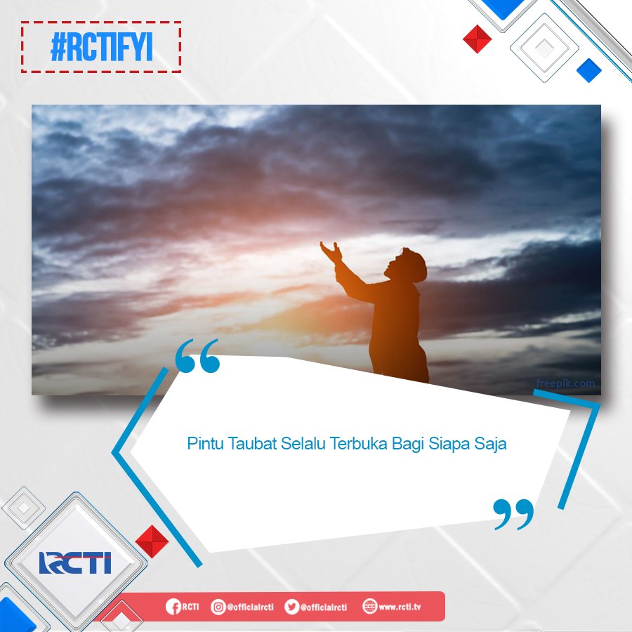 OfficialRCTI's tweet photo. "Katakanlah: "Hai hamba-hamba Ku yang melampaui batas terhadap diri mereka sendiri, janganlah kamu berputus asa dari rahmat Allah. Sesungguhnya Allah mengampuni dosa-dosa semuanya. Sesungguhnya dialah yang Maha Pengampun Lagi Maha Penyayang" - (QS: Az-Zumar ayat:53)
#RCTIFYI https://t.co/Z2EoPbUY7Z
