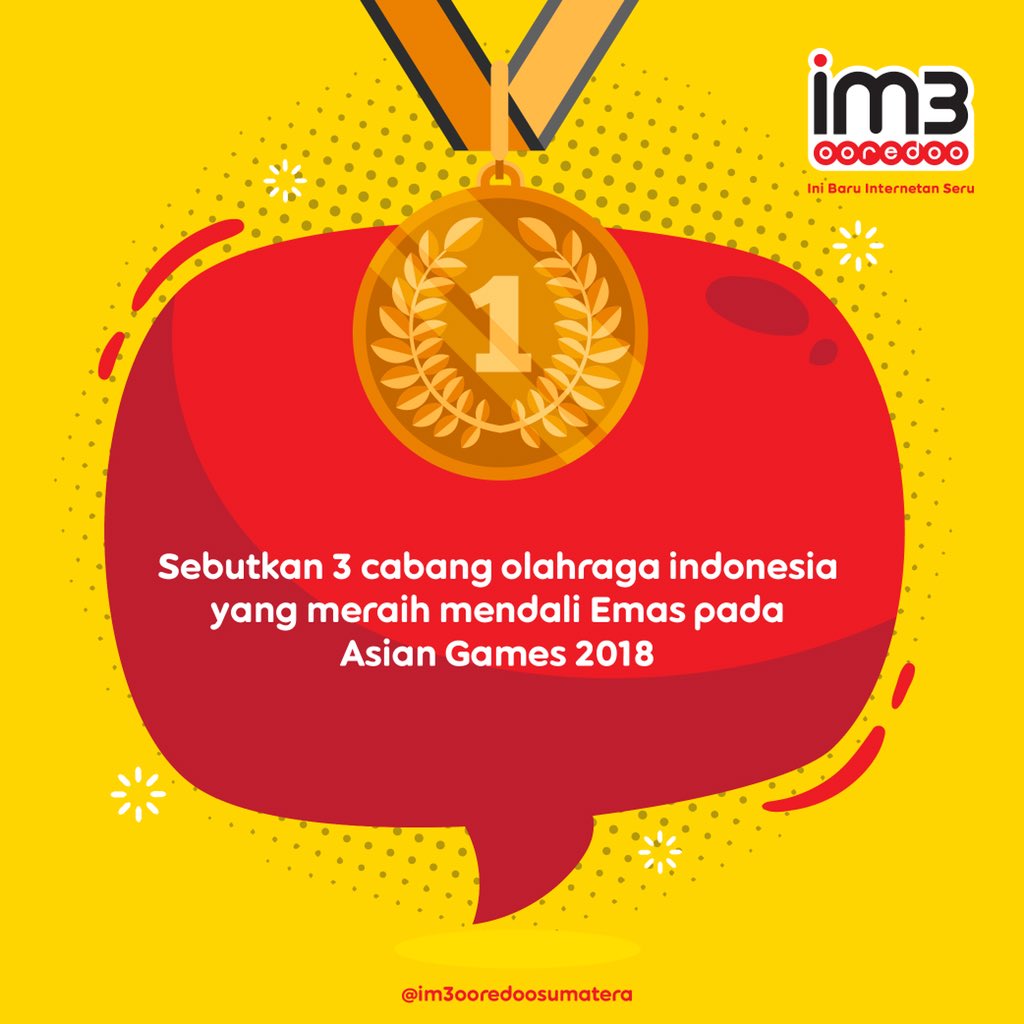 IM3OoredooBTA's tweet photo. Yuk Jawab Pertanyaan nya dengan cara :
.
1. FOLLOW @im3ooredooBTA &amp; @Im3OoredooSSA
2. LIKE &amp; Jawab pertanyaan di kolom komentar
3. Tag 5 temanmu untuk ikutan kuis
Buruan dapatkan voucher Pulsa 25k
Periode 6-10 September
*Peserta hanya boleh mengikuti 1 kuis yang sama https://t.co/aQ4z1S1Zrj