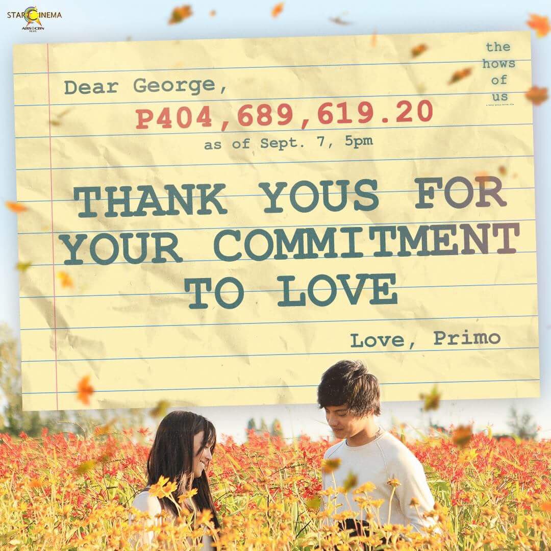 StarCinema's tweet photo. Maraming maraming maraming salamat po sa patuloy na suporta! 💙 #THOUSalamatWorld https://t.co/PazqyN1oSK