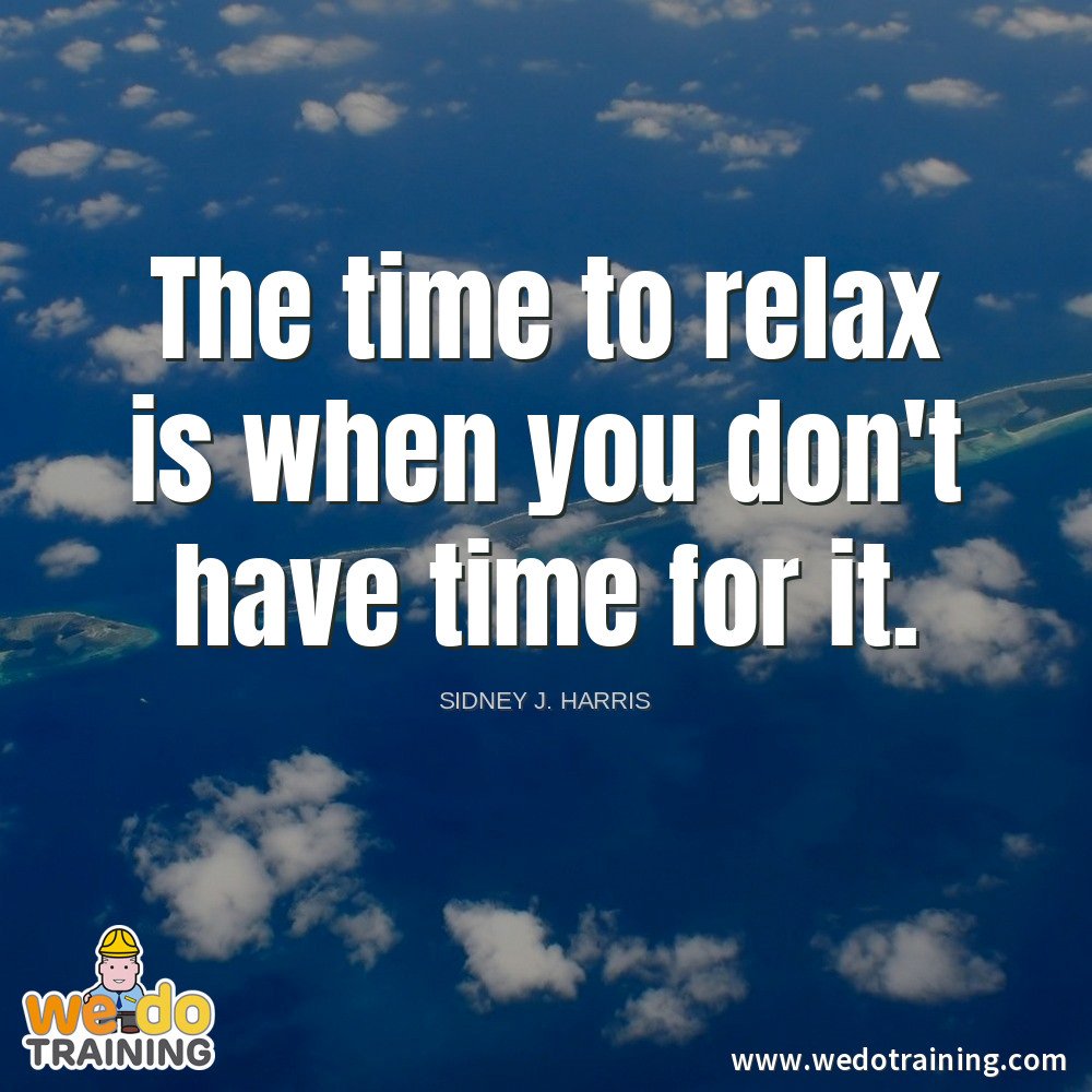 _WeDoTraining's tweet photo. Work feeling overwhelming? Take a break, then you will be able to tackle it more effectively. https://t.co/6xzZSV9fig