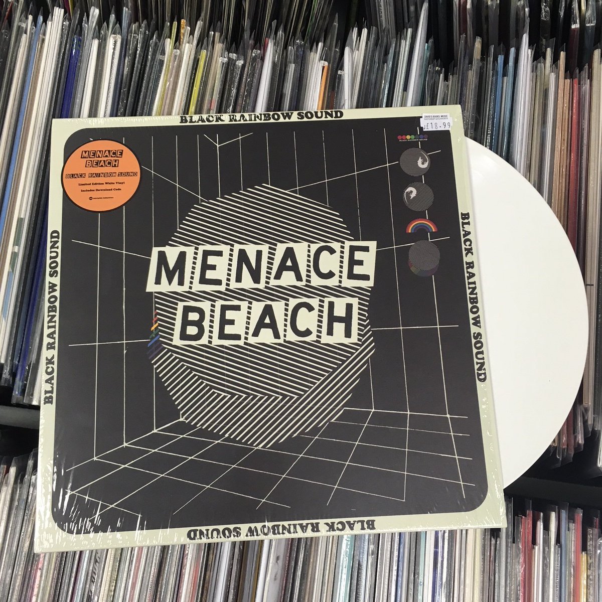 DavidsMusicLGC's tweet photo. TODAY! Menace Beach - Black Rainbow Sound CD / LP *indies WHITE vinyl. 3rd album from Leeds duo, soft vocals clash with insistent electro beats ft 2 tracks with Brix Smith!
-
@MenaceBeach @memphisind #MenaceBeach #NewMusicFriday #indiefriday https://t.co/FTIBs8BWme